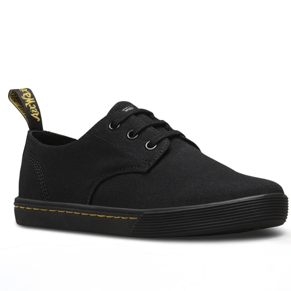 Dr. Martens Shoes - Dr. Martens Santanita Platform Canvas Sneakers Black Womens US Shoe Size 8 NIB